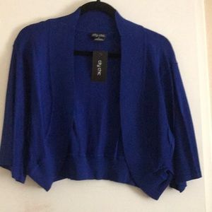 City Chic blue shrug size xl